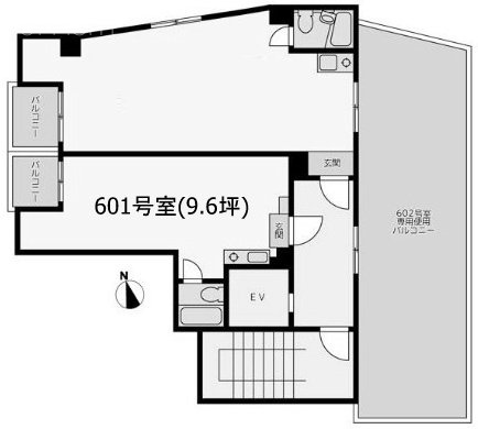 桜ヶ丘ビリジアン601 間取り図