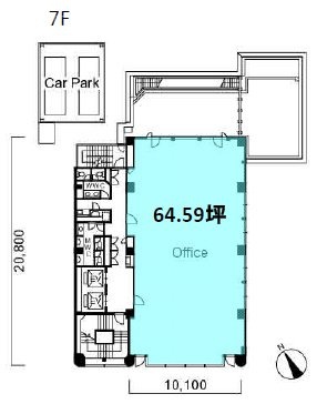 新富町ビル8F 間取り図