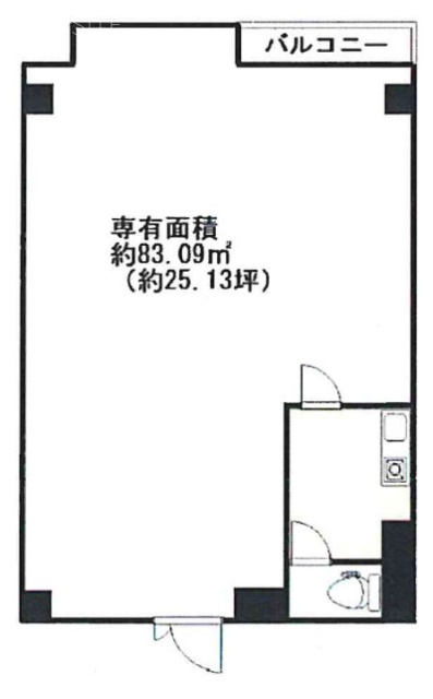 ツオード千住壱番館1203 間取り図