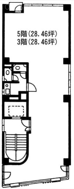 三起ビル東田3F 間取り図