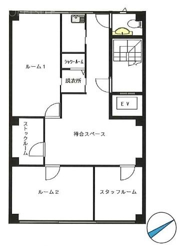 サンフラット飯倉ビル3F 間取り図