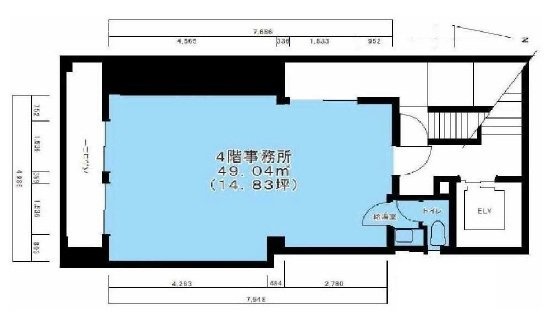 第1NSビル4F 間取り図