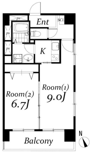 信越ビル905 間取り図