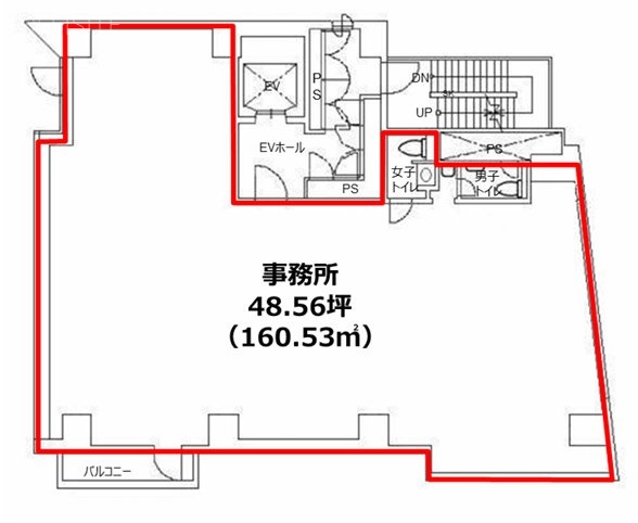 アセンド目黒駅前ビル5F 間取り図
