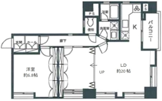 サンモール第3マンション402 間取り図