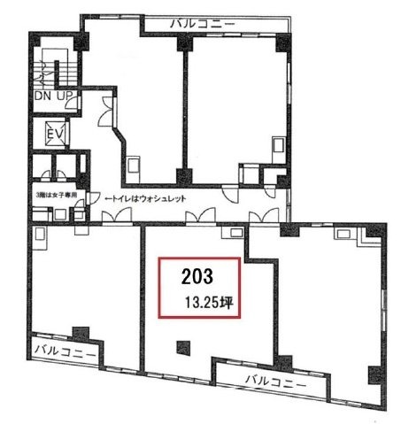 石橋ビル203 間取り図