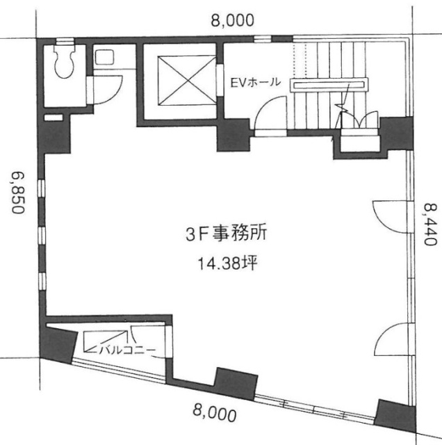 Y’Sビル3F 間取り図
