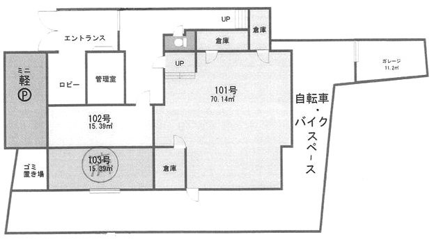 ウィンベルソロ駒込ビル101・102 間取り図