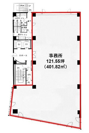 Daiwa中野坂上ビル5F 間取り図