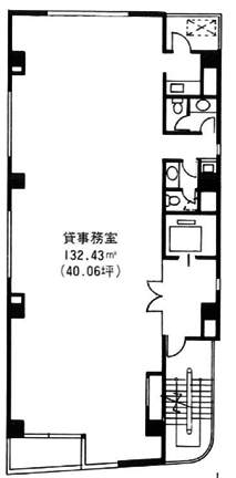 朝日生命幡ヶ谷ビル8F 間取り図