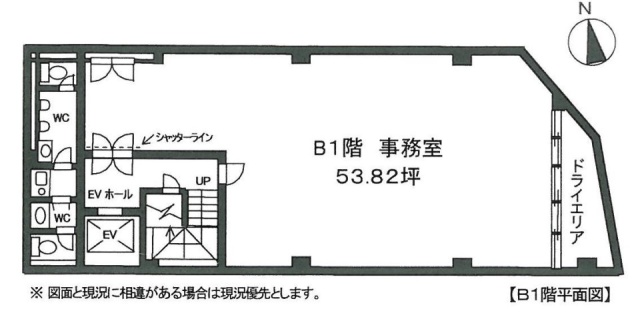 ハニー五反田第2ビルB1F 間取り図