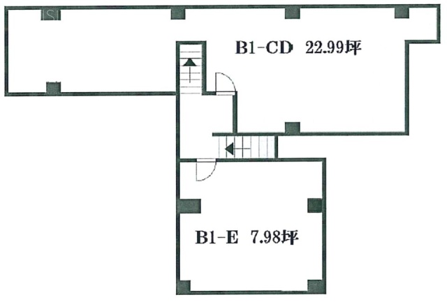 長谷第二ビルE 間取り図