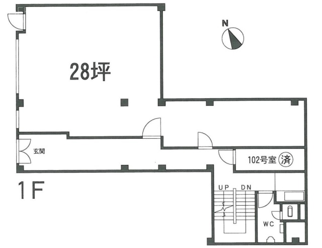 本町ビル1F 間取り図