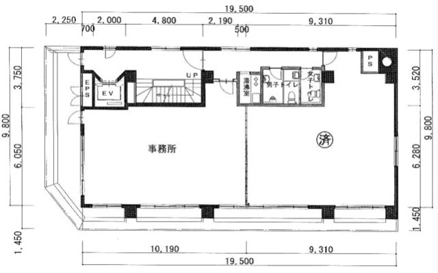 長谷川ビル4F 間取り図