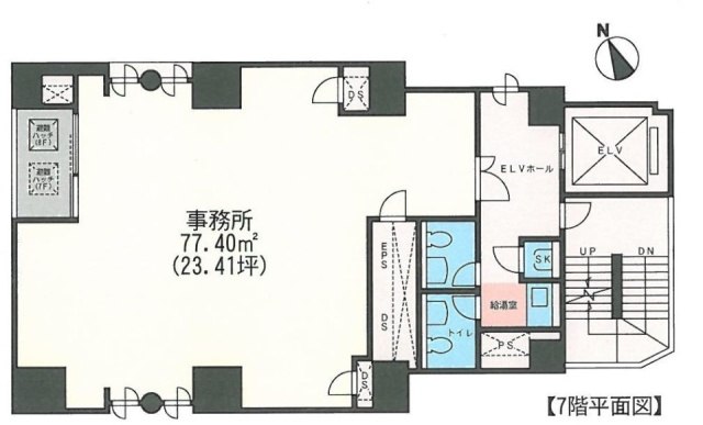 ユニオン六本木ビル7F 間取り図