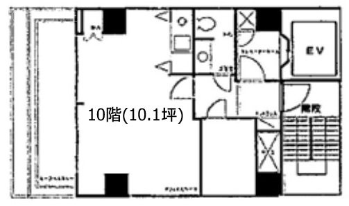ヒロビルディングⅡ10F 間取り図
