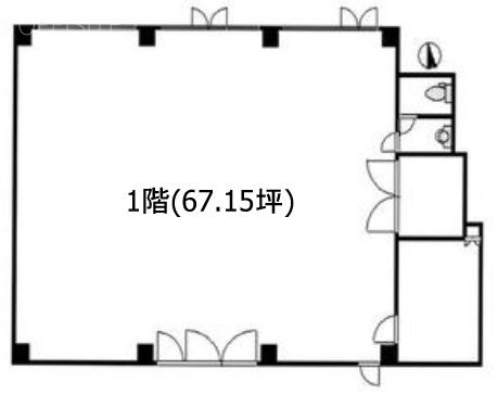 自由ヶ丘ハイタウンビル1F 間取り図