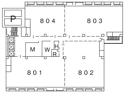 横浜クリード804 間取り図