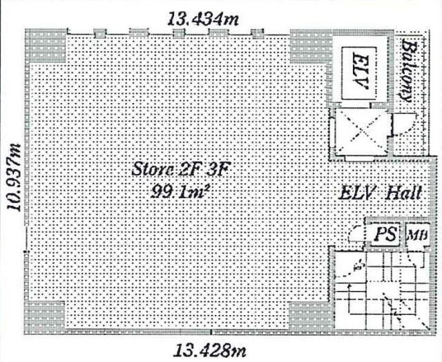 ティアラグレイス銀座タワー2F 間取り図