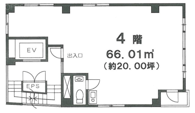 レアル新宿ビル4F 間取り図