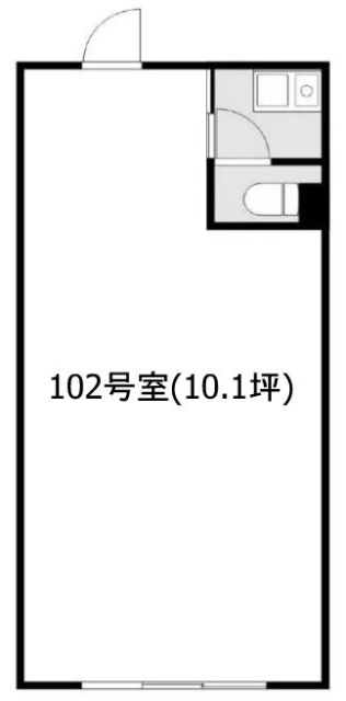 Fusion雑色102 間取り図