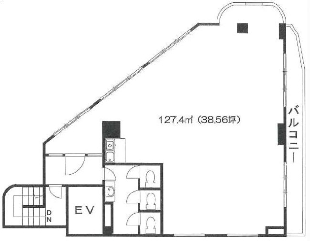 鈴木ビル5F 間取り図