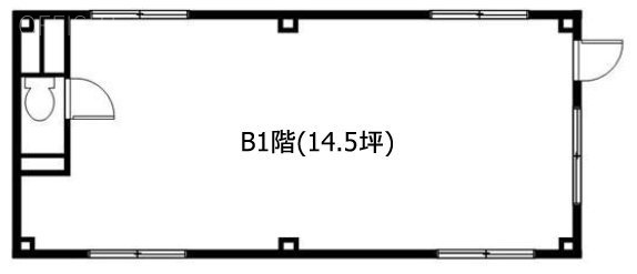 白川ビルB1F 間取り図