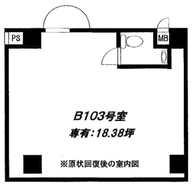 エクレ新宿B103 間取り図