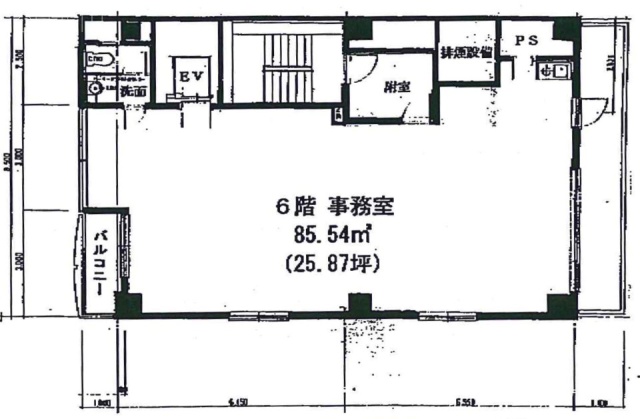 八重洲聖徳ビル6F 間取り図