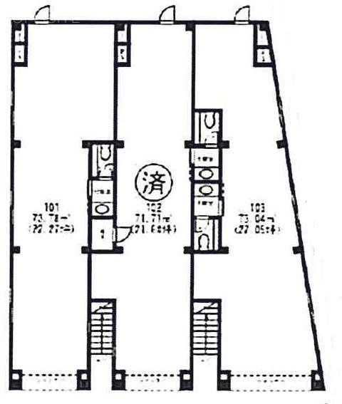 第33アオイビル103 間取り図