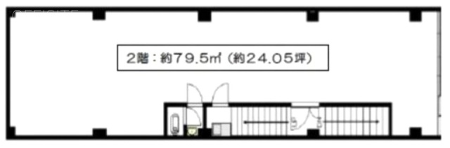 岡田ビル2F 間取り図