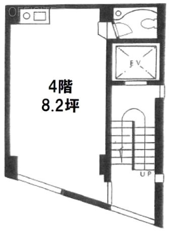 渡辺1stビル4F 間取り図