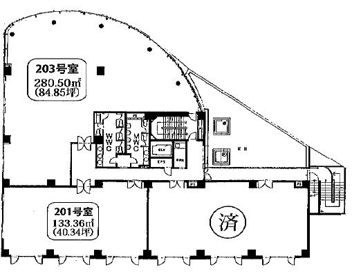 中川ビル201 間取り図