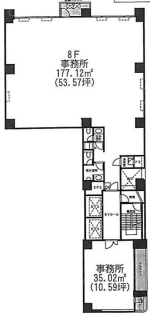内神田東誠ビル8F 間取り図