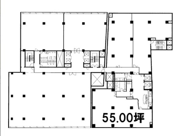 虎ノ門実業会館(本館)4F 間取り図