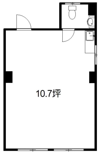 服部ビル202 間取り図