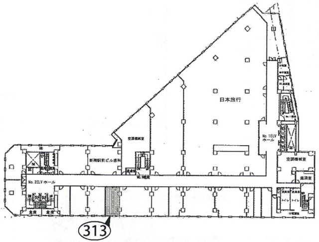 新橋駅前ビル1号館313 間取り図