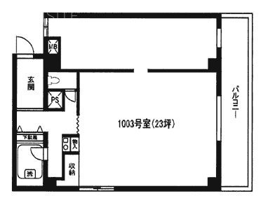 御徒町グリーンハイツ10F 間取り図