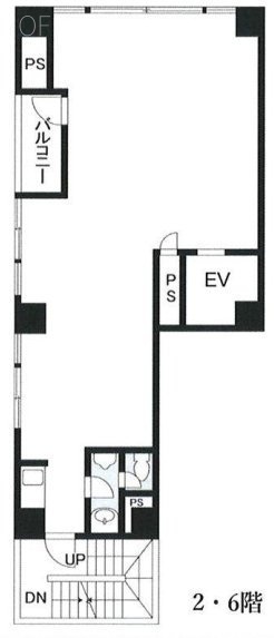 日本橋さくらビル6F 間取り図