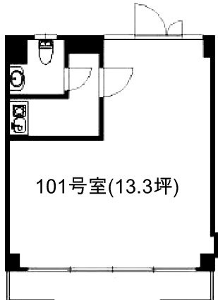 第5サンキビル101 間取り図