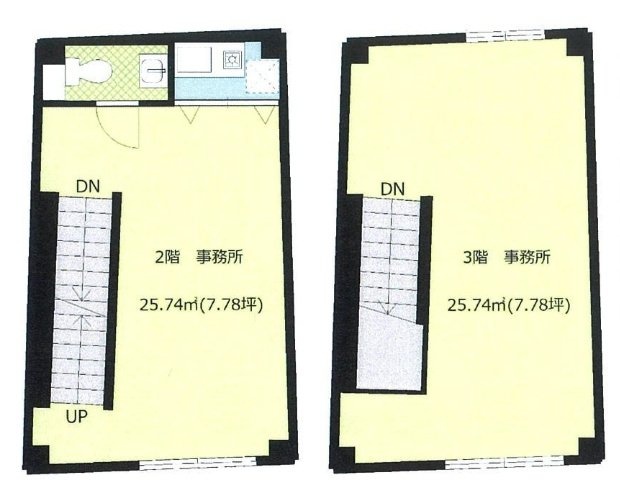 川久保ビル2F～3F 間取り図