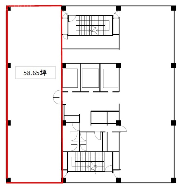 松戸ビル6F 間取り図