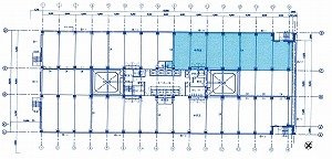 ヒューリック神谷町ビル6F 間取り図