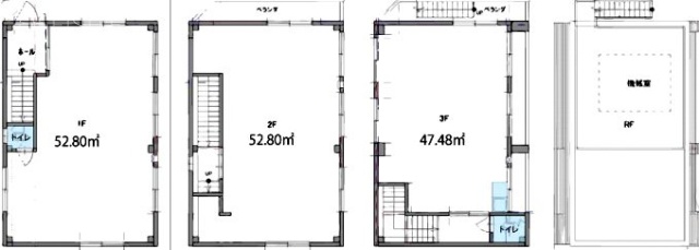 アーキストビル1F～3F 間取り図