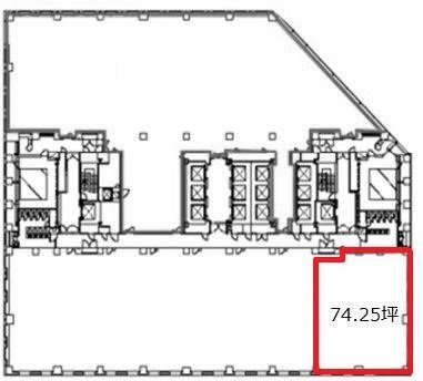 ソリッドスクエア東館6F 間取り図