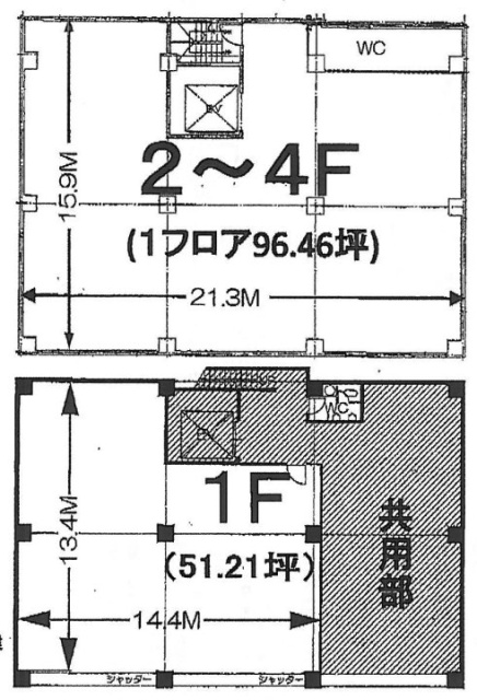 タチバナ立川ビル1F～4F 間取り図