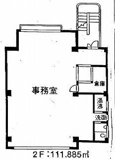 キュープスビル2F 間取り図