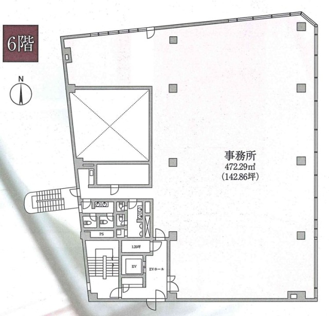 KDX浜松町センタービル6F 間取り図