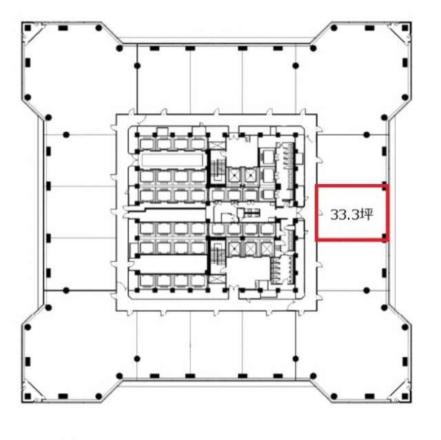 横浜ランドマークタワー11F 間取り図