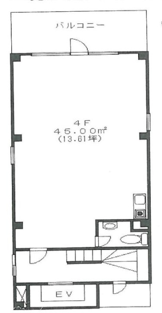 足立ビル4F 間取り図